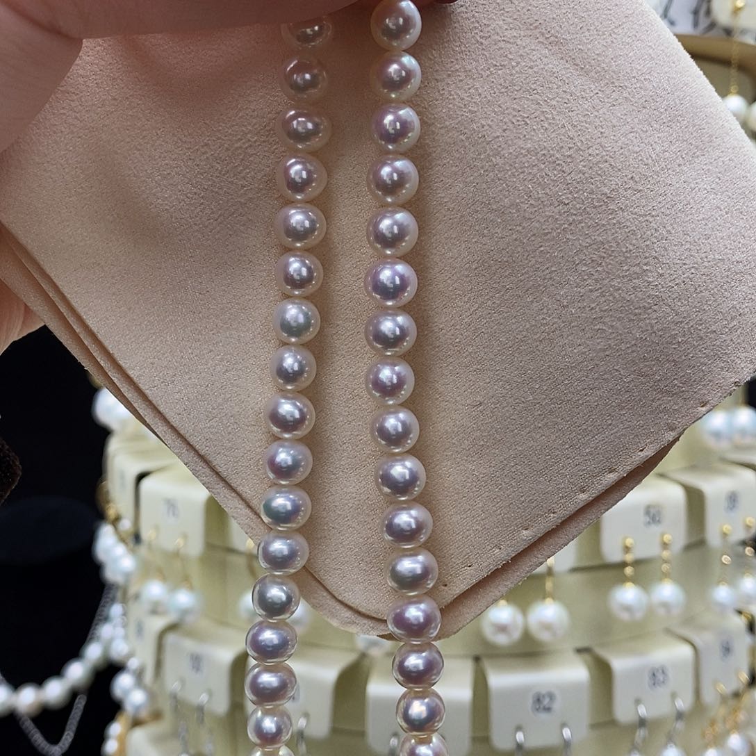 淡水珍珠项链银S925镶嵌