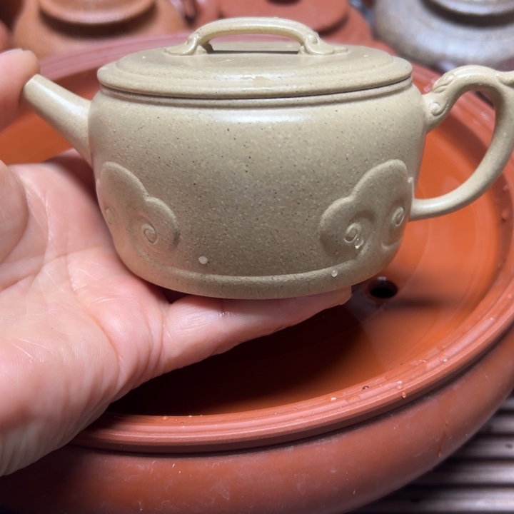 紫砂茶壶宜兴原矿本绿