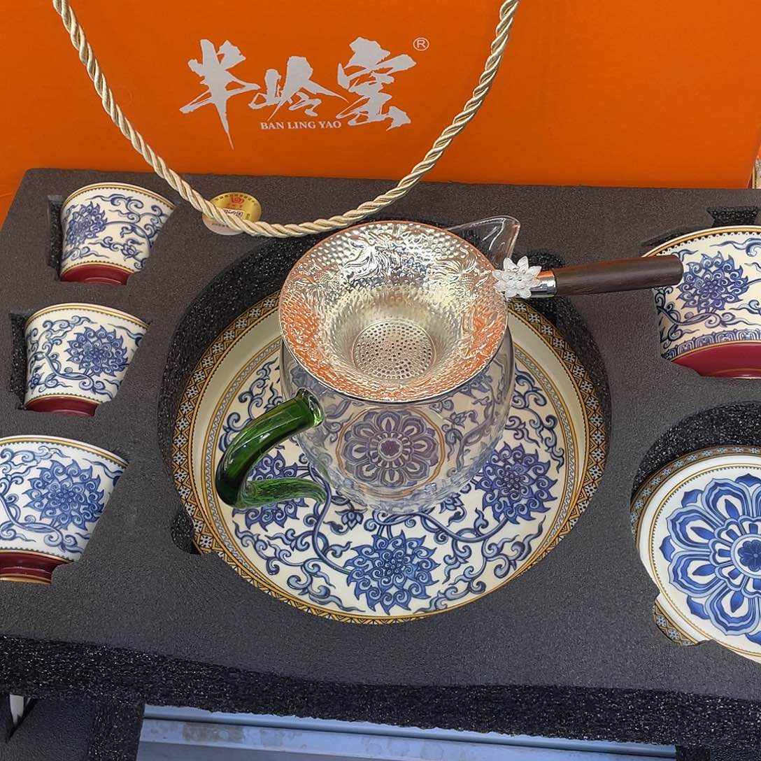 陶景德陶瓷盖碗茶具