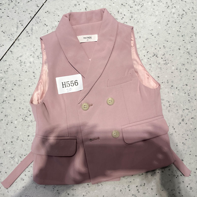 【孤品清仓】H556儿童粉色单马甲孤品NO退NO换