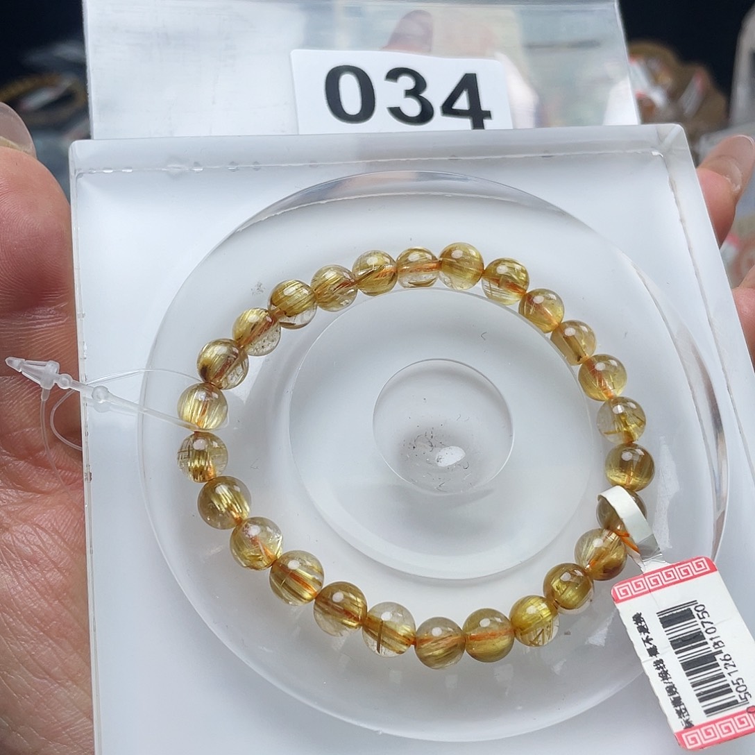 水晶手串034。 未镶嵌