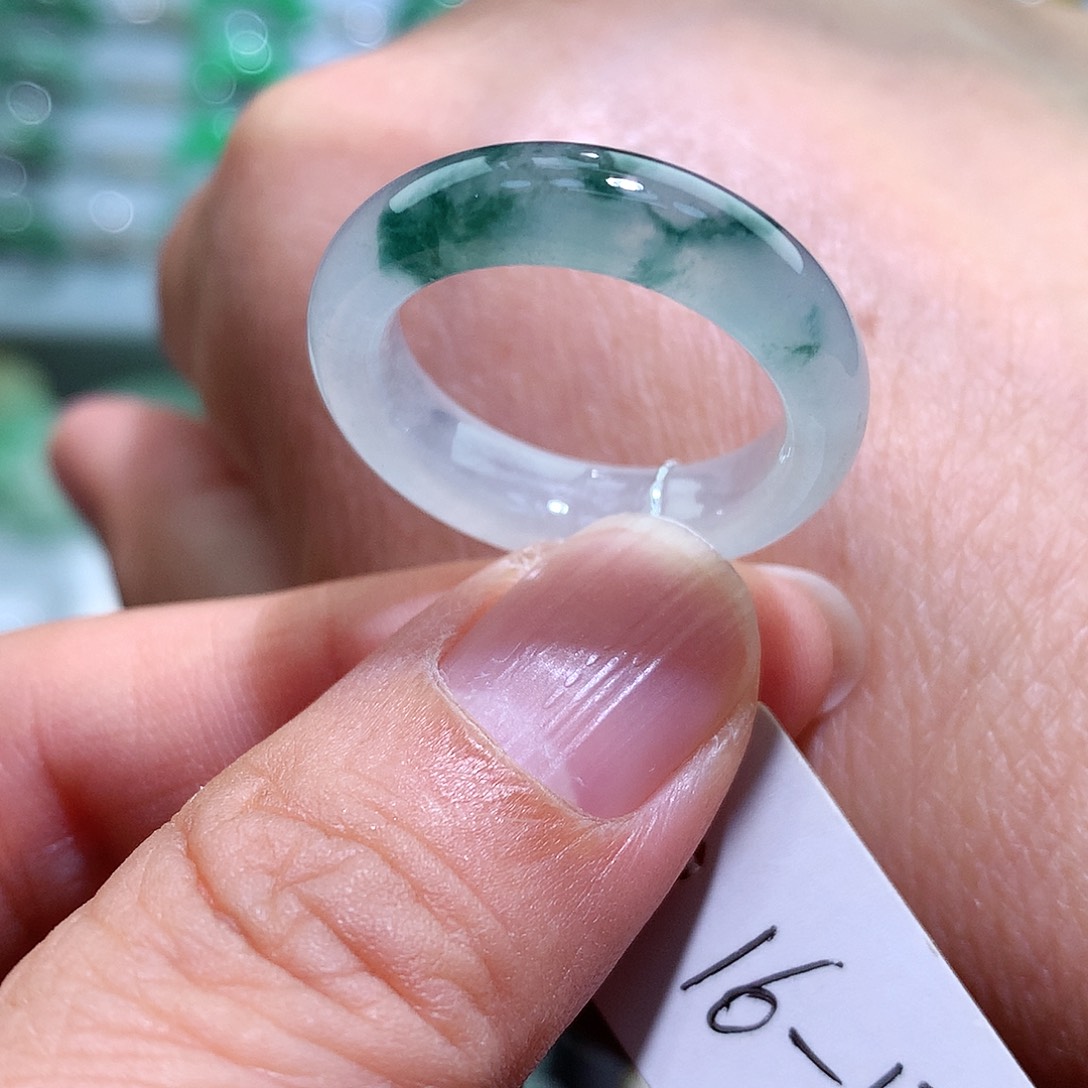 翡翠戒指未镶嵌16-17号