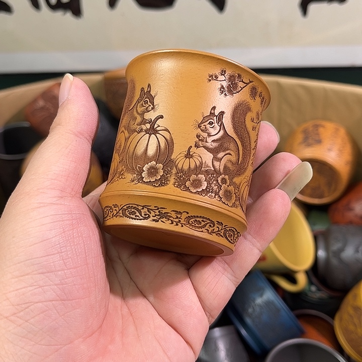 茶杯紫砂全手工紫砂主人杯