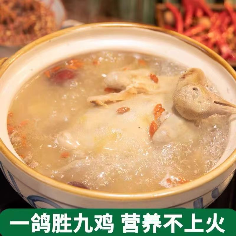  【拍5送1】农家散养土鸽子新鲜现杀 带内脏急冻锁鲜