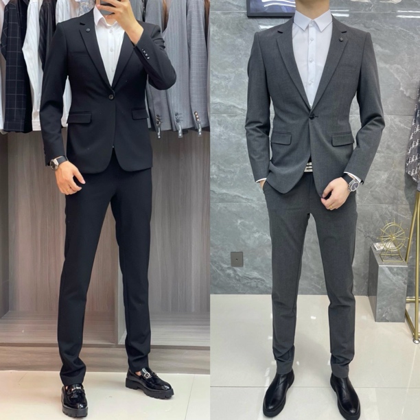 Xiao·雨】8008春夏新品时尚休闲精品西服套装