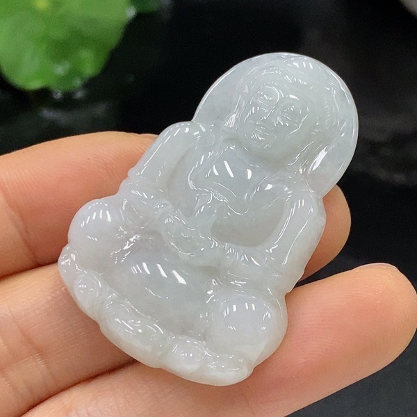 G45-天然A货翡翠-观音