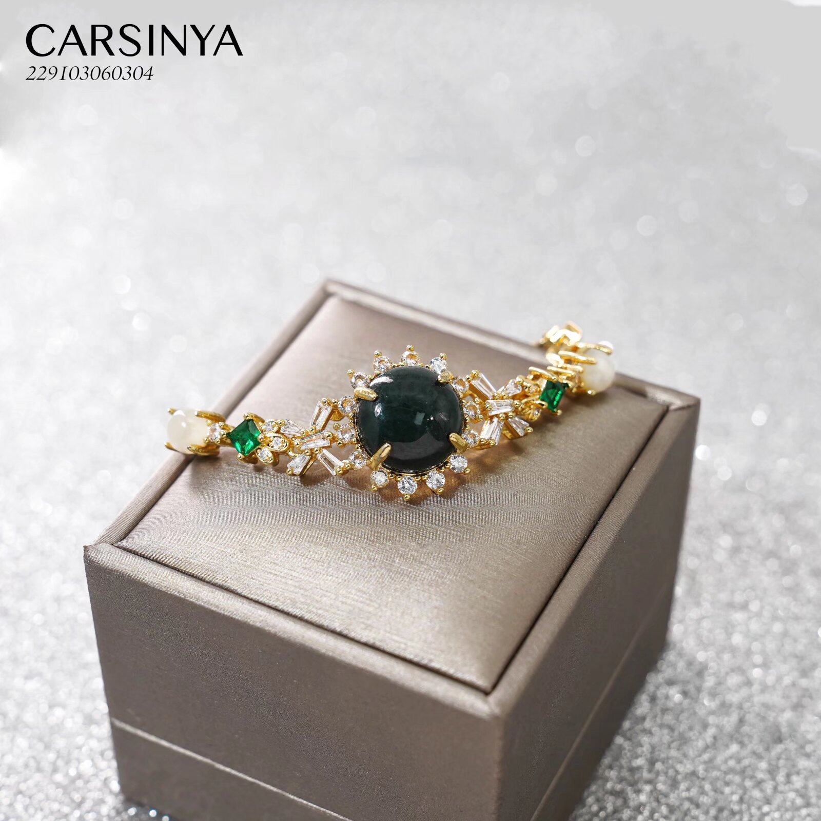 【Carsinya卡思亚】和田玉花朵手链229103060304