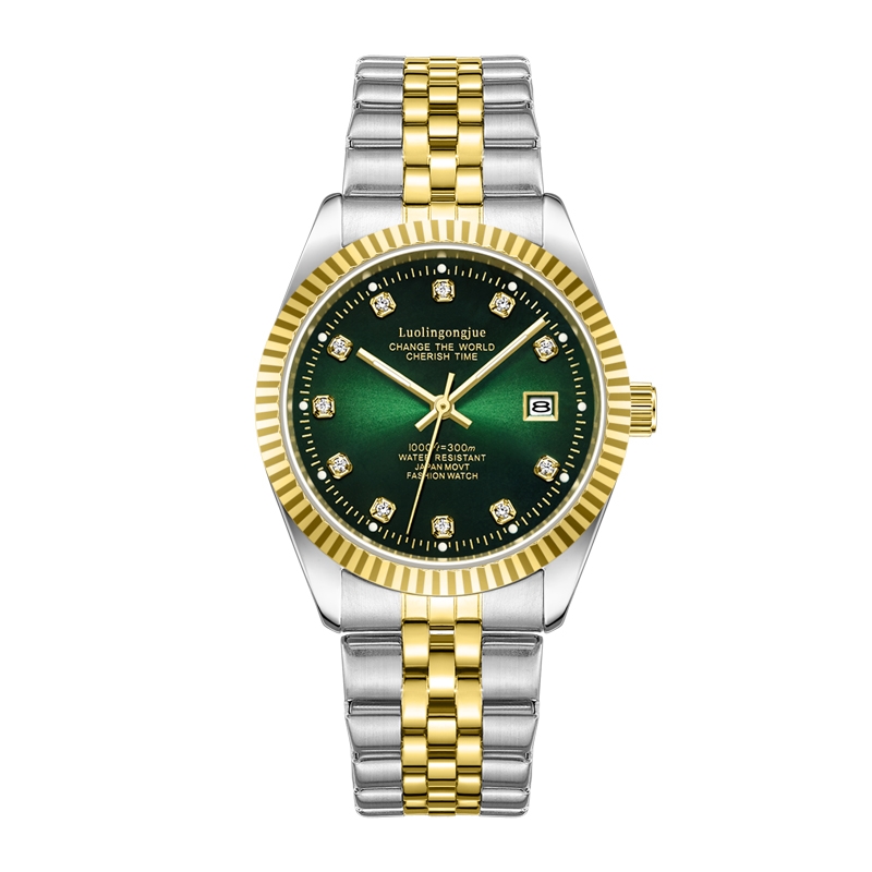 【专柜直发】全新/绿日志系列/高端防水全自动男士腕表-34