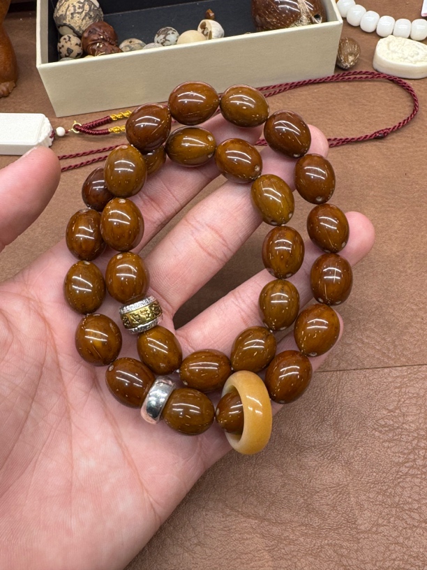 【木阳臻选】双圈手链 紫金鼠枣珠搭配卡扣 卡12 A112