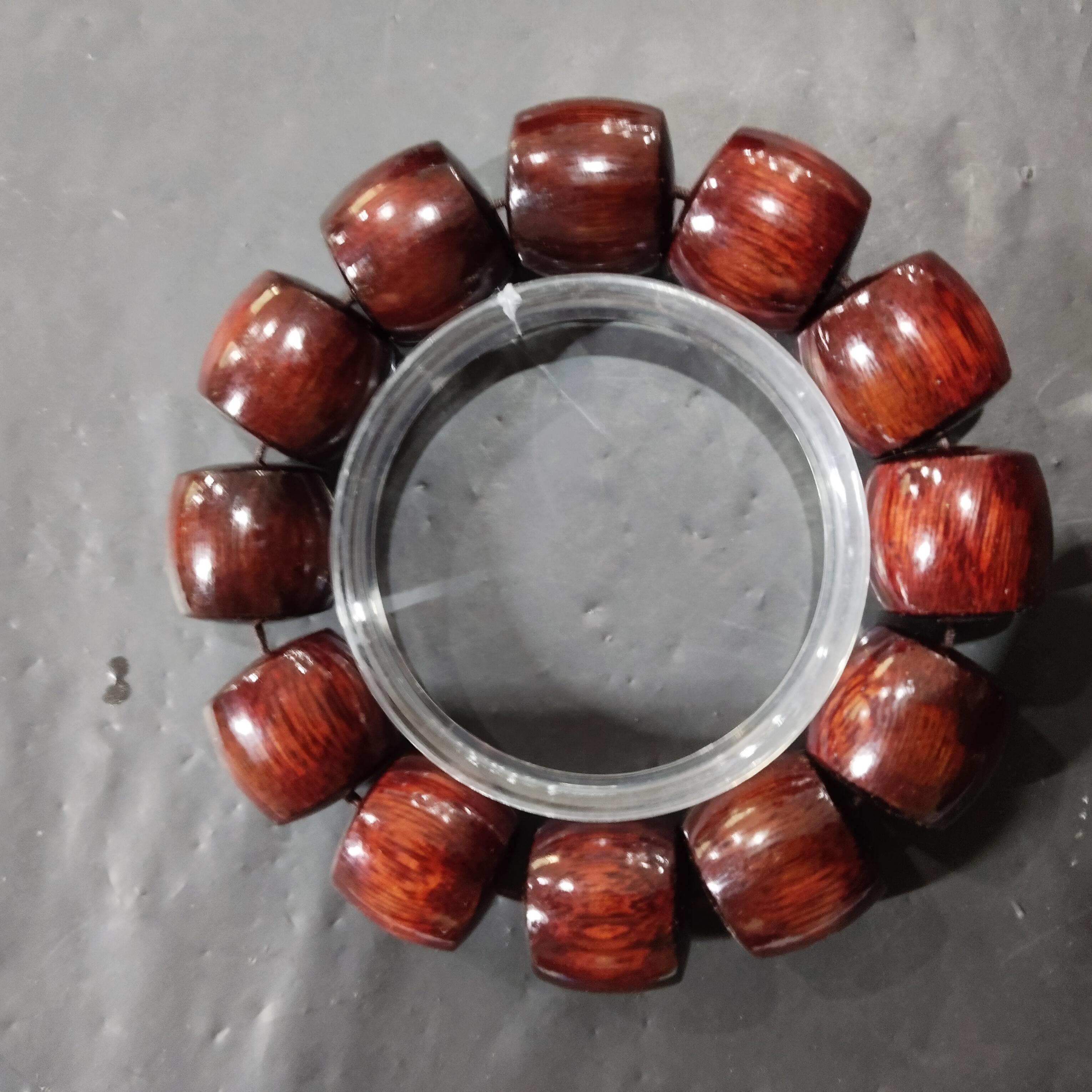 H251  高冰花梨老型2.0cm 单圈手串