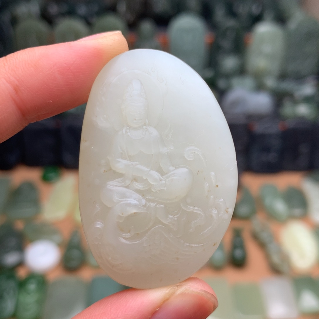 和田玉未镶嵌颈饰挂件88