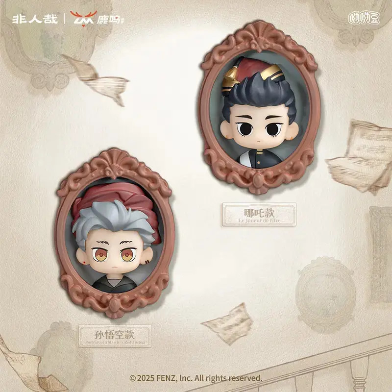 非人哉-遇见名画系列呦呦豆动漫卡通周边角色盲盒