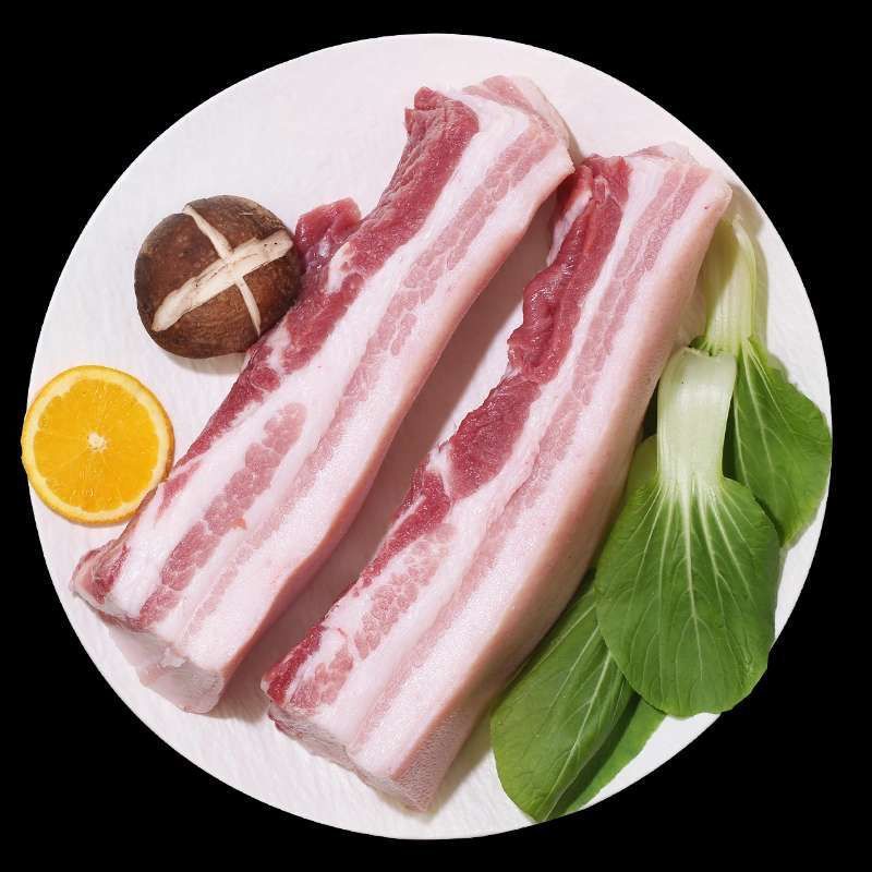 （五花肉）粤北野二代跑山猪顺丰冷链直送纯正天然无添加