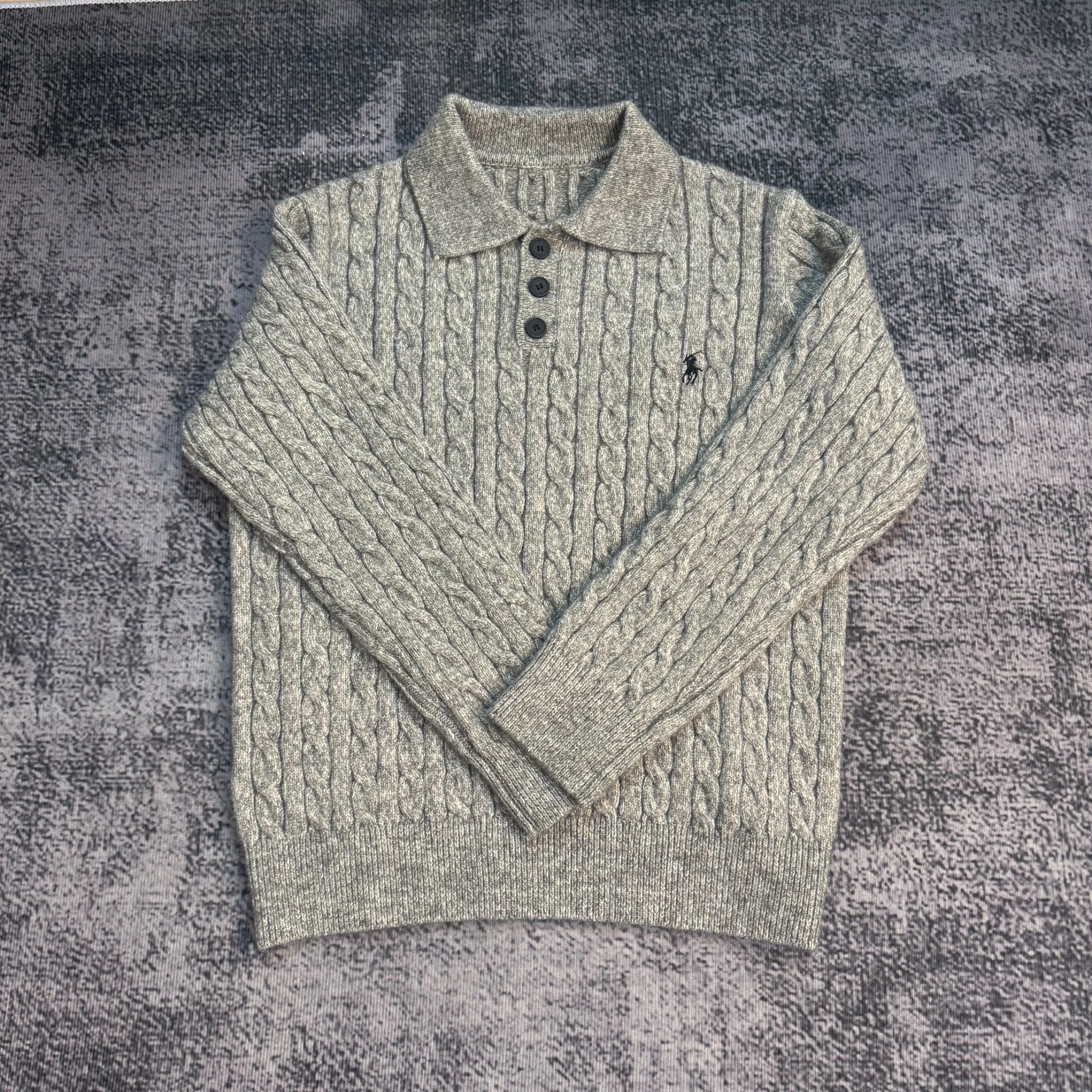 【大熊专属】秋冬男士老钱风高定混纺针织毛衣商务休闲男士针织衫