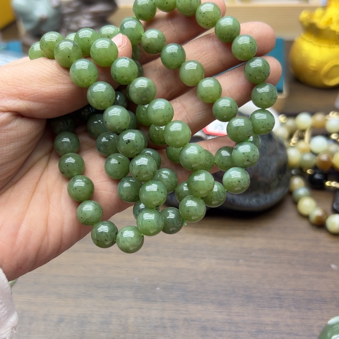 和田玉未镶嵌手链282发一