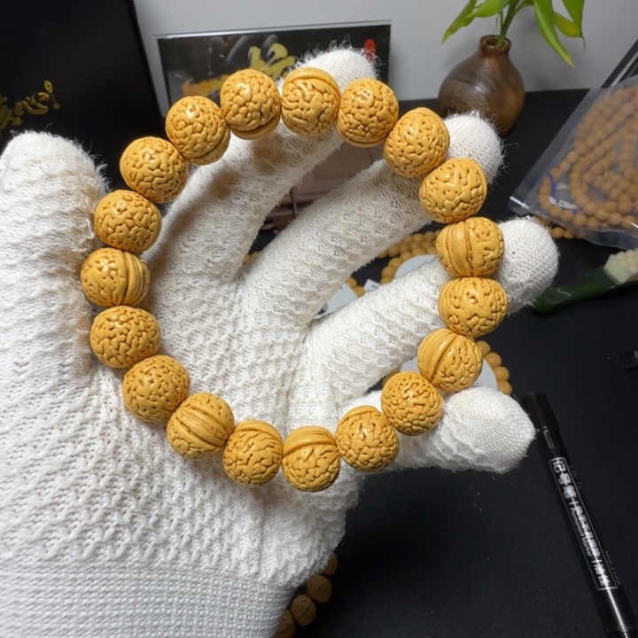 湛***风手串桃核精品野生桃核肌肉