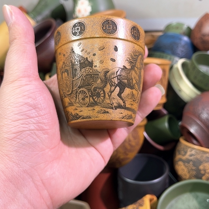 茶杯紫砂全手工紫砂主人杯