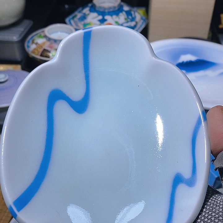 瓷片新年快乐万事如意