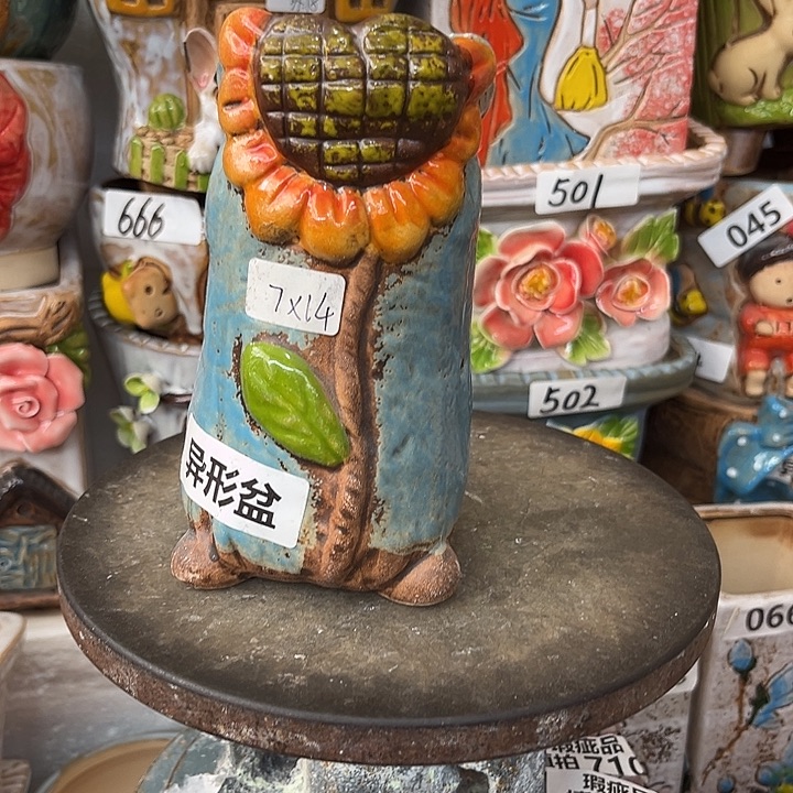 粗陶材质多肉花盆