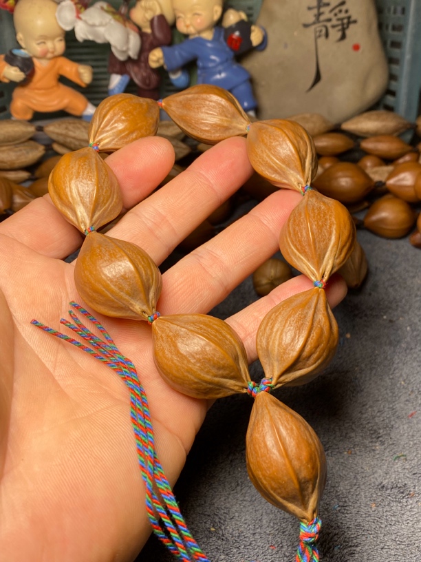精美设计手持大尺寸四花原皮素串