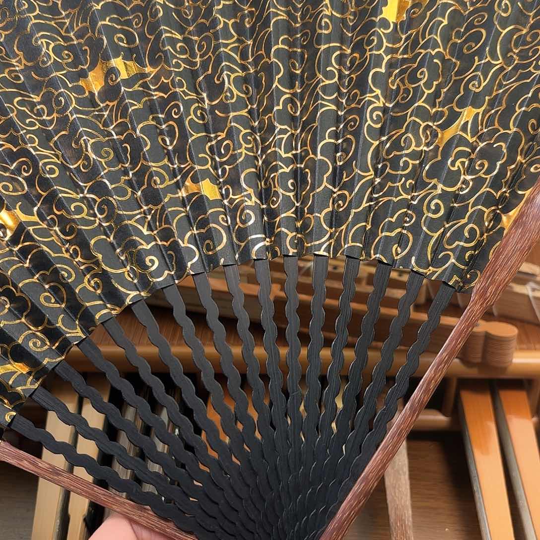 扇子用****7芝麻粽龙鳞白撒金