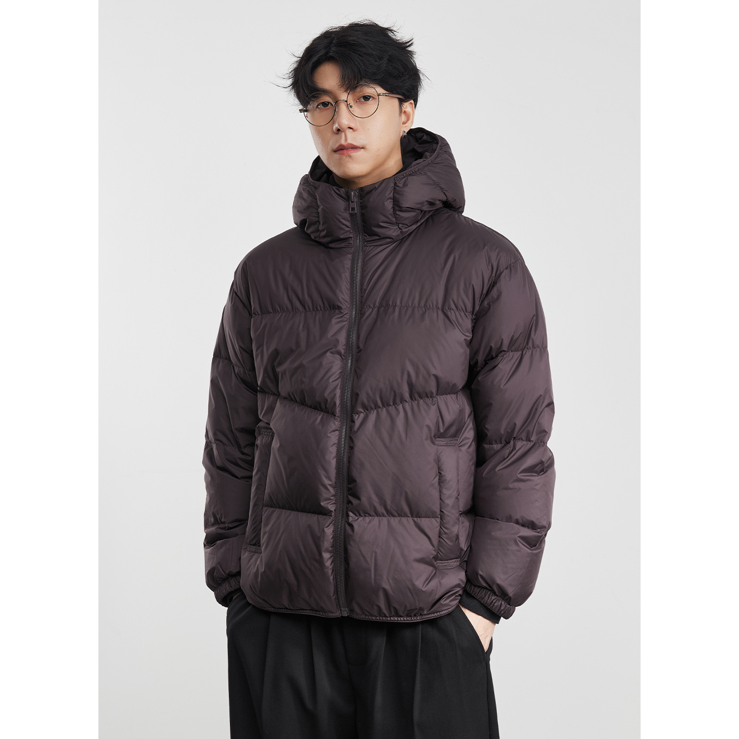LBYG『零感雪绒』90白鸭绒拒水科技零重力连帽羽绒服