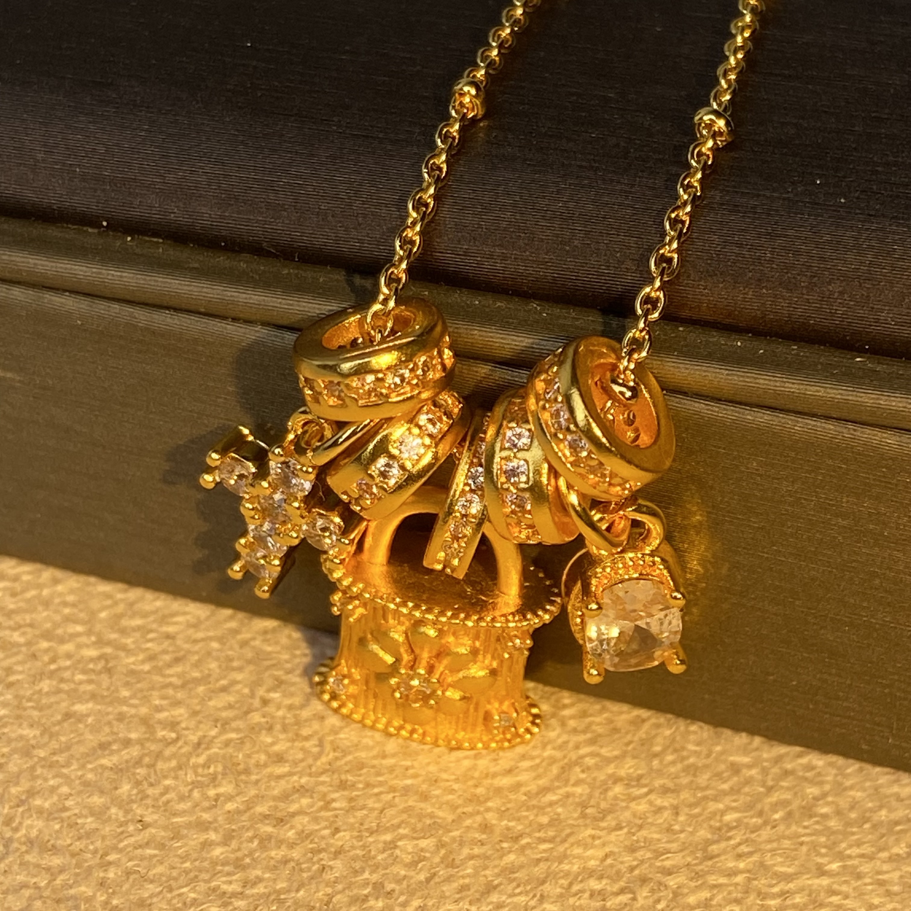 6755【项链】轻奢精品金色女士项链