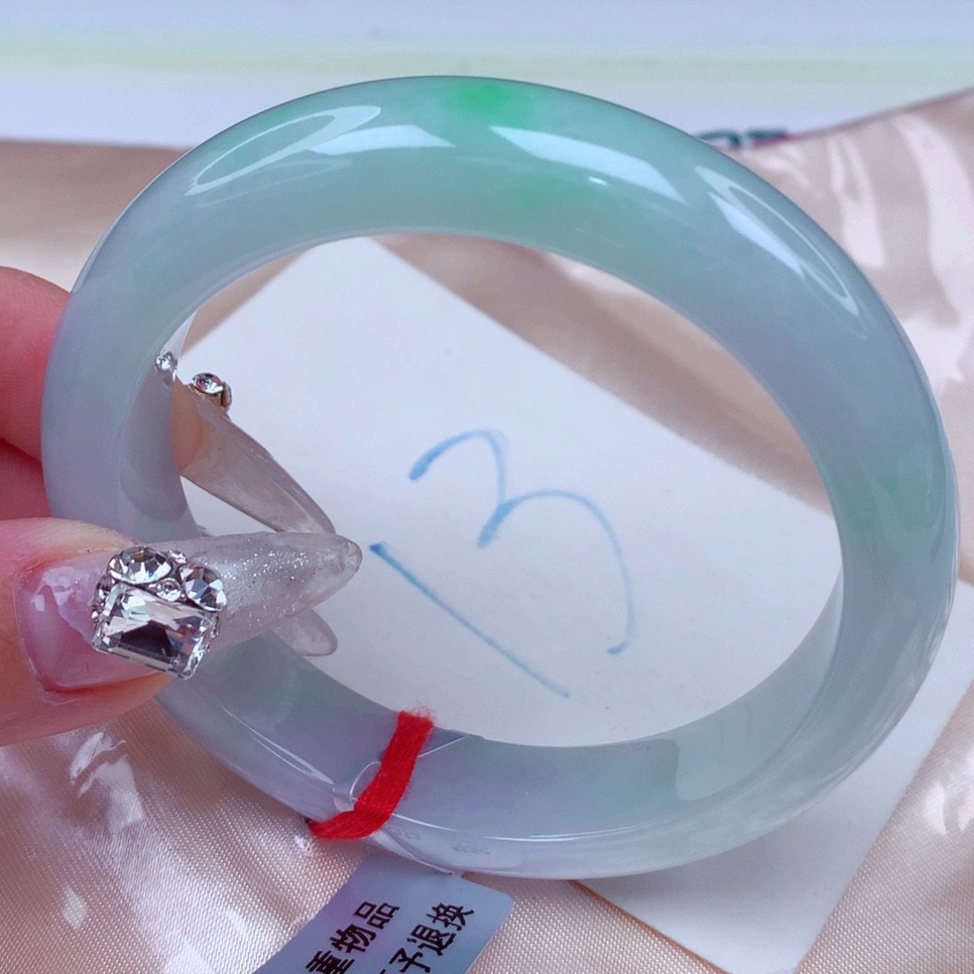 翡翠手镯未镶嵌天然缅甸翡翠A货手镯