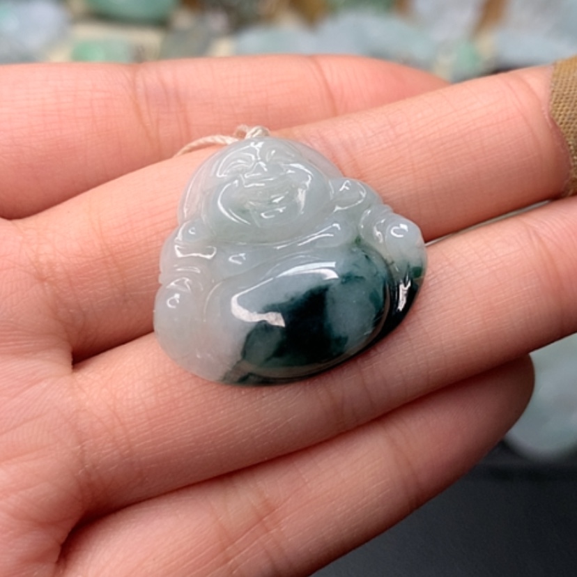 【闪购商品】翡翠颈饰未镶嵌佛公吊坠