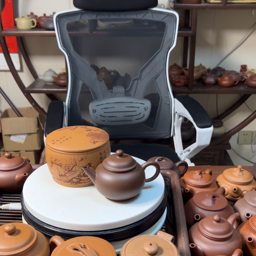 紫砂茶壶老紫泥水平170