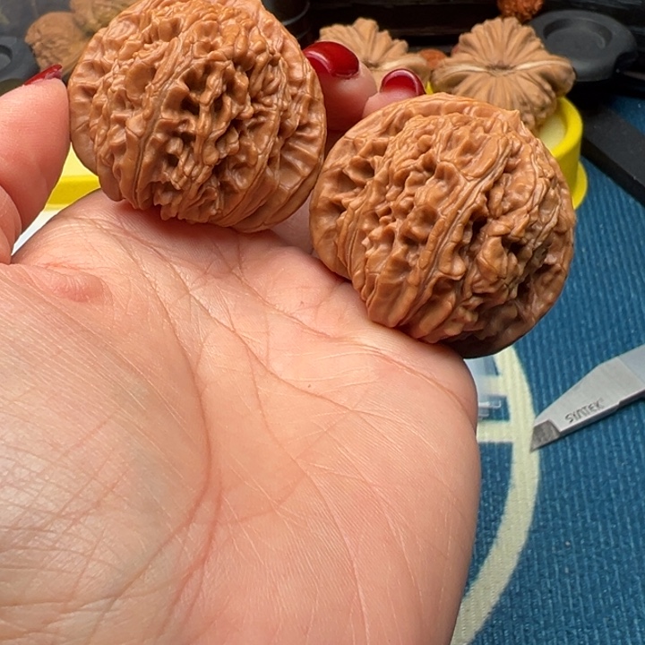 桃核吊坠文玩四座楼46