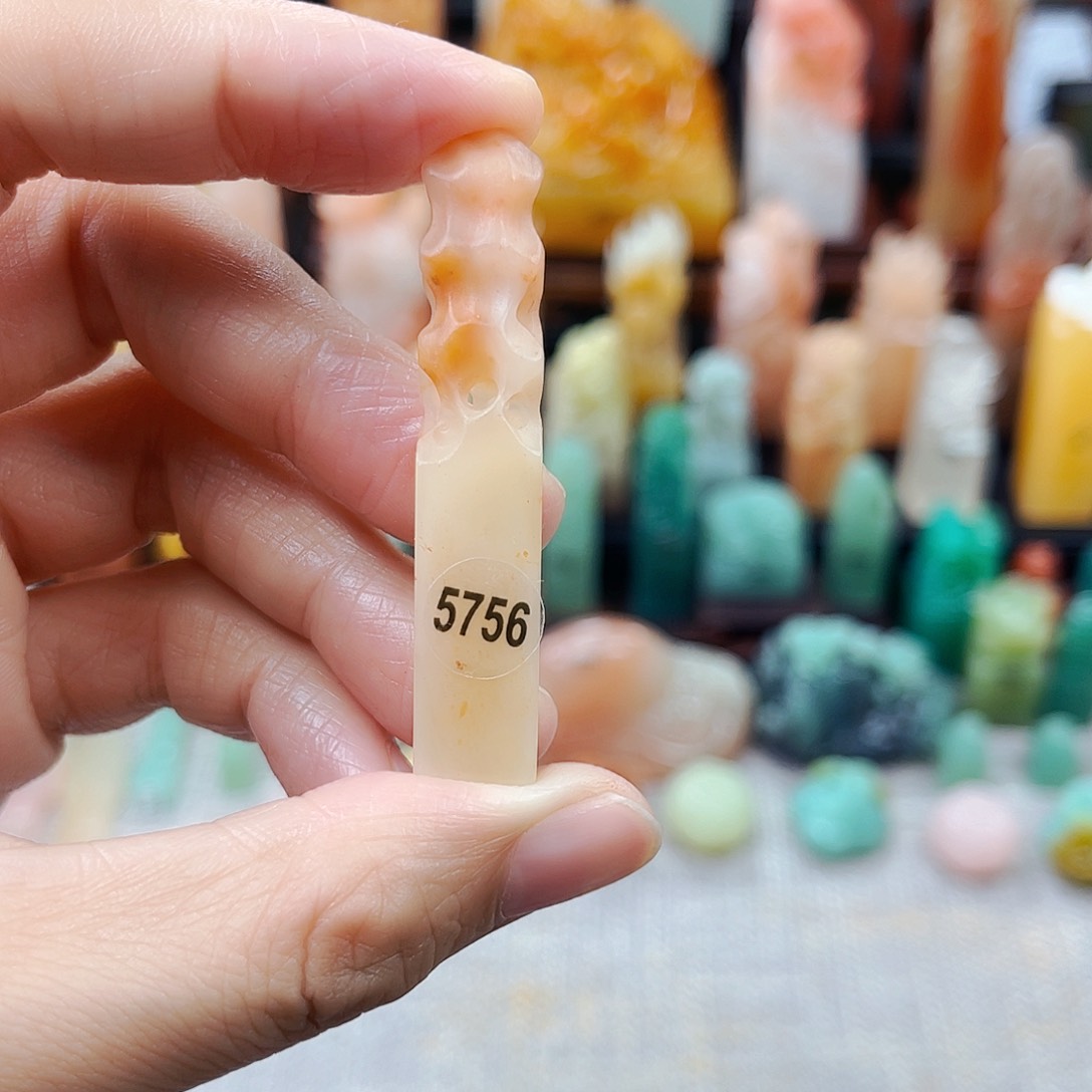 寿山石印石听*行5756包邮包刻