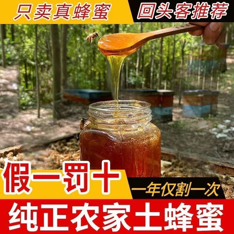 深山自产原汁原味土蜂蜜一年仅取一次