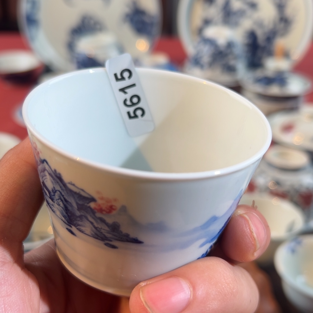 瓷片景德镇手工手绘茶器5615