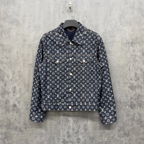 未使用 LouisVuitton/路易威登 Lv最新满Logo刺绣夹克/ZK410/52码
