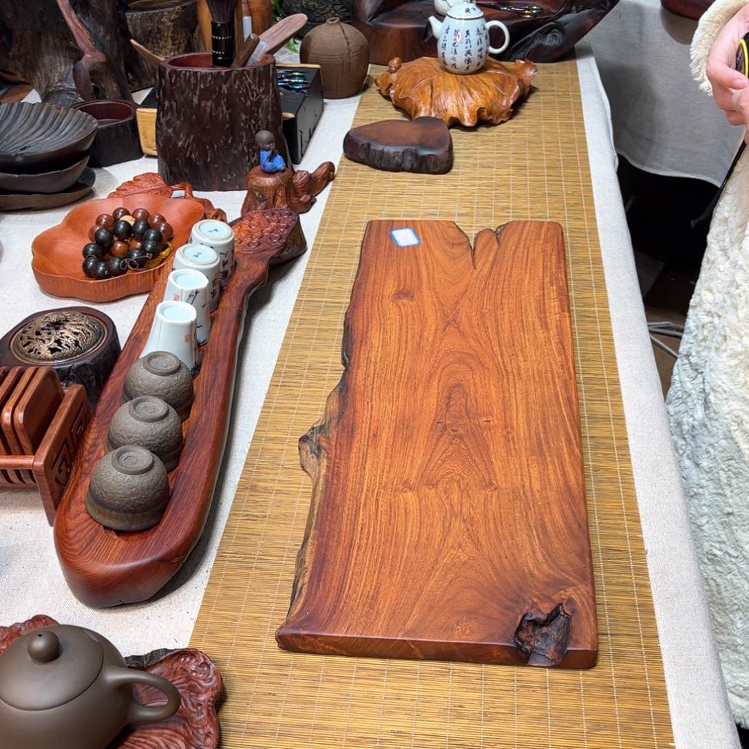 缅甸花梨干泡茶盘