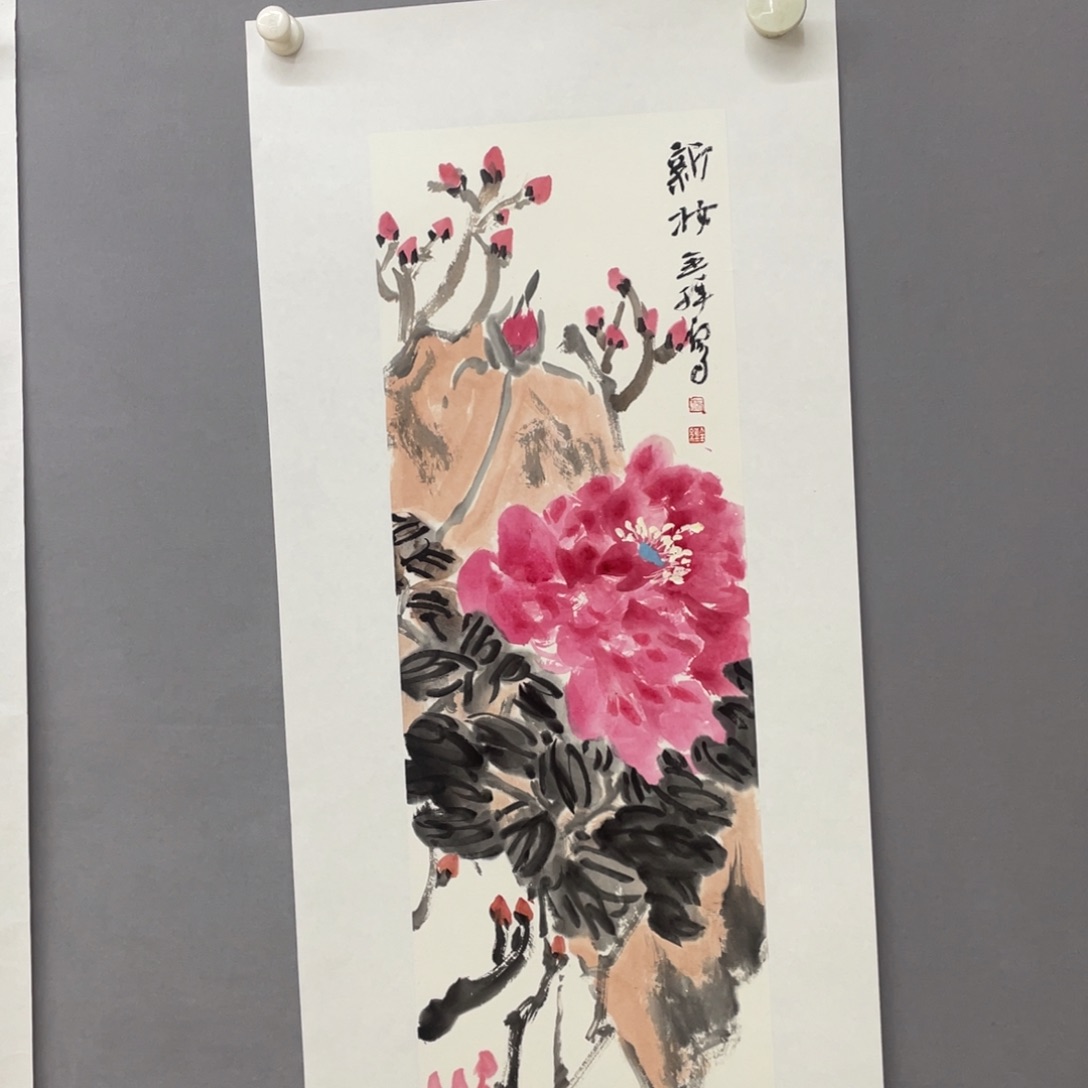 国画艺术家真人手绘