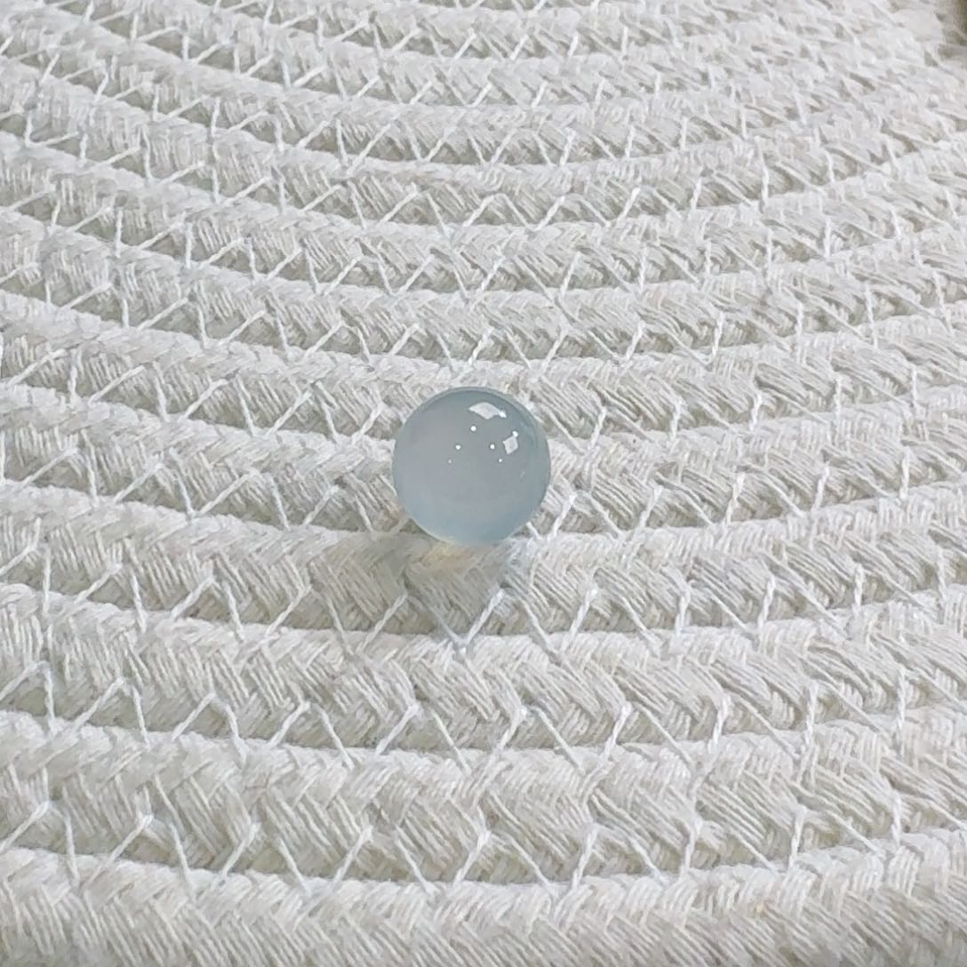 翡翠手链未镶嵌高冰蓝单珠10.2mm