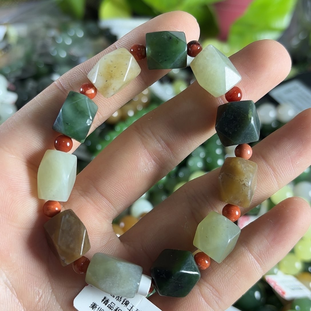 和田玉手链未镶嵌114