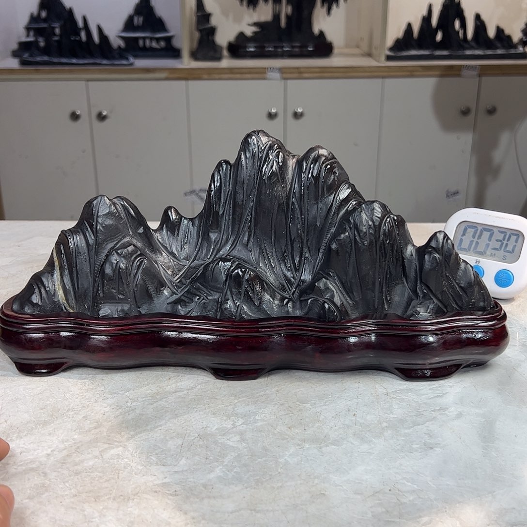 灵璧奇石博览会摆件自*人