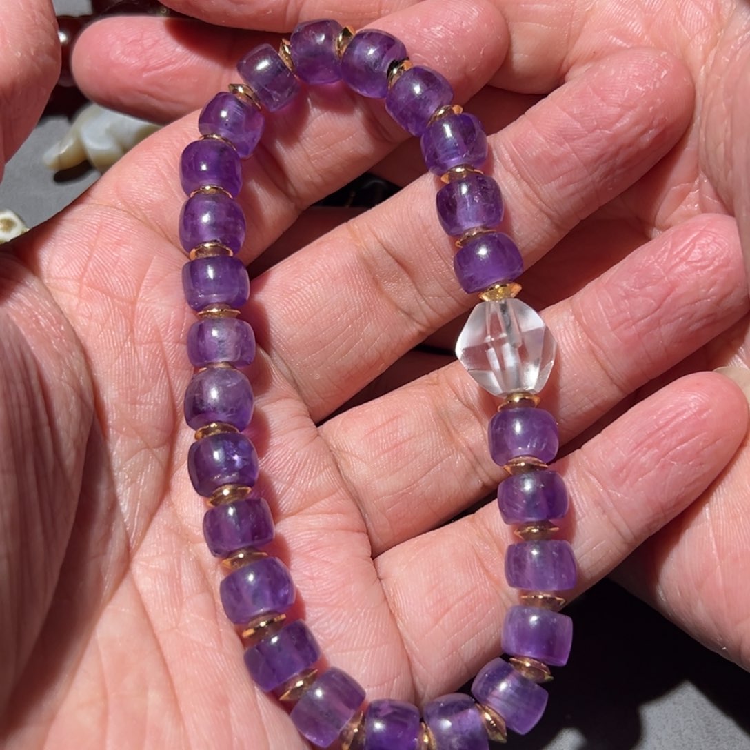 紫晶颈饰未镶嵌各种各样