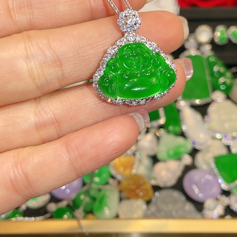 【闪购商品】颈饰未镶嵌翡翠天然翡翠