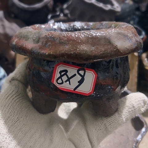 红陶粗陶花盆手工