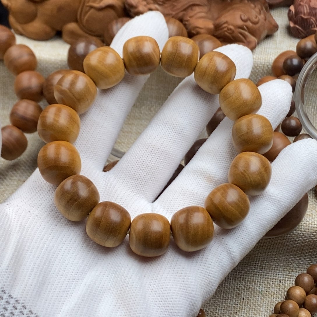 手串/手链檀香木印度迈索尔，老山檀香，奶香15.16黄肉