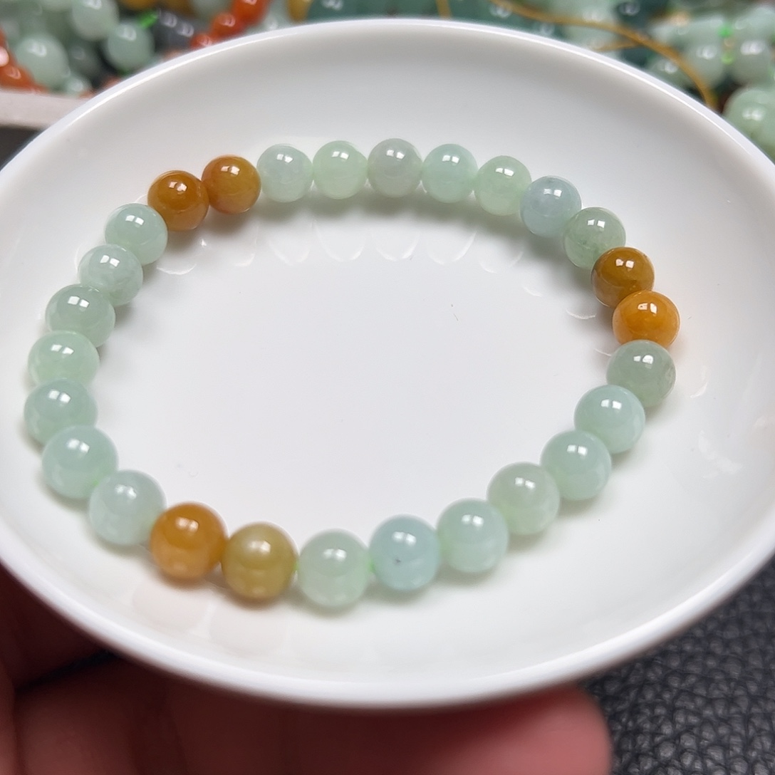 白***蛋翡翠散珠货主老年卡7