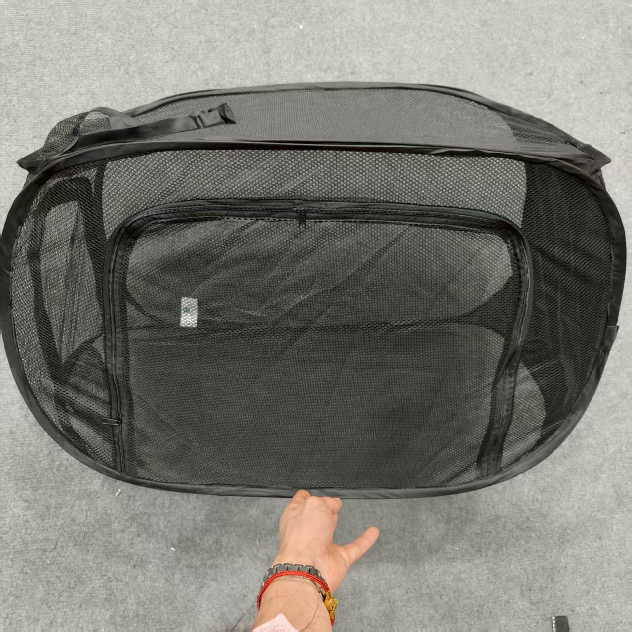 黑色 便携多用网状收纳筐 38*38*62