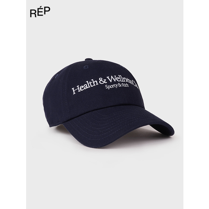 REP-Sporty&rich设计师品牌藏青字母棒球帽 25SS 