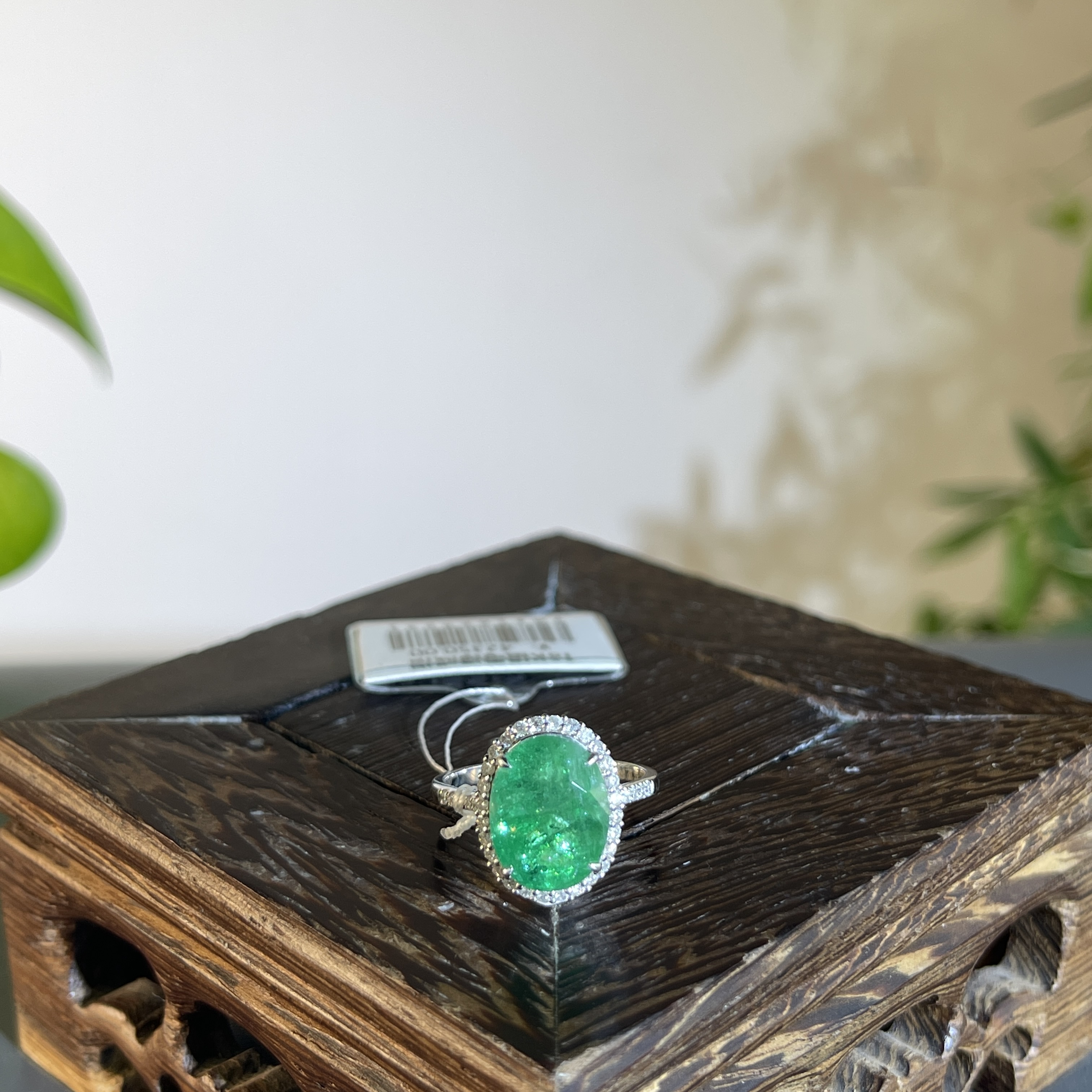 JTA18-211  18K祖母绿戒指13#