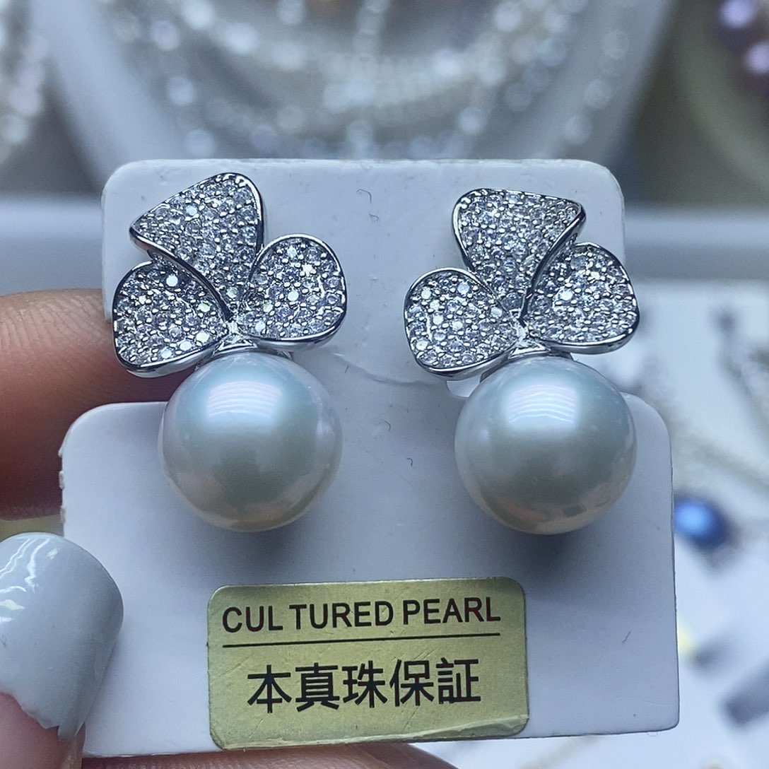 耳钉淡水珍珠未镶嵌