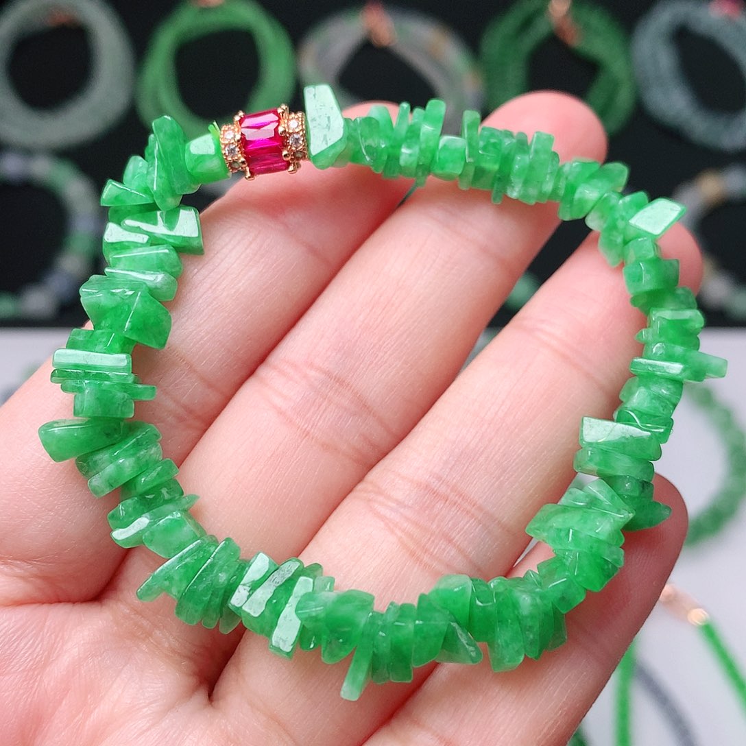 翡翠手链未镶嵌翡翠